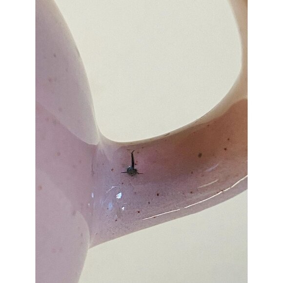 Vintage Harkerware Creamer and Sugar Bowl, Shell Pink Harkerware Stoneware, MCM - Picture 6 of 10